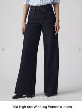 Levi's 728 High-Rise Wide-Leg Jeans